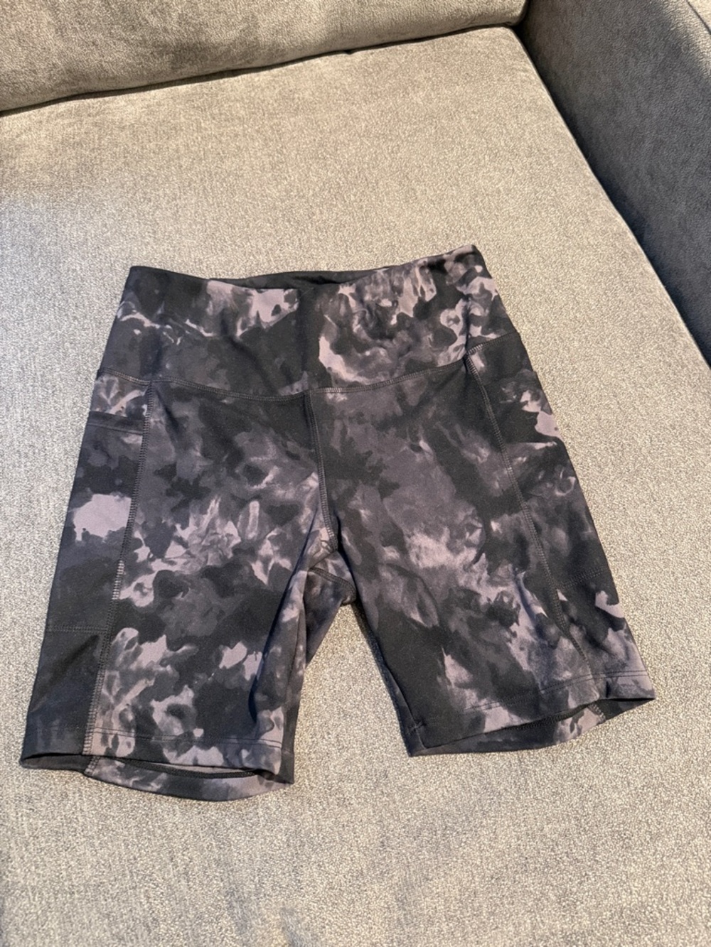 Danskin Black Tie-Dye Bike Shorts